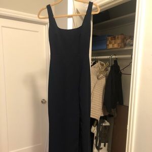 BHLDN Adena Crepe Dress in “midnight”